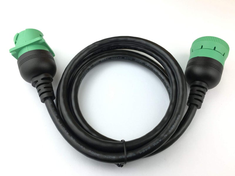 YPP Type 2 J1939 Male to Female Extension Cable Full 9pin 20AWG 6Ft for Truck Freightliner Code Reader - Image 2